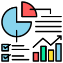 Statistics icon for free statistics calculator