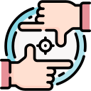 Focused icon for key features